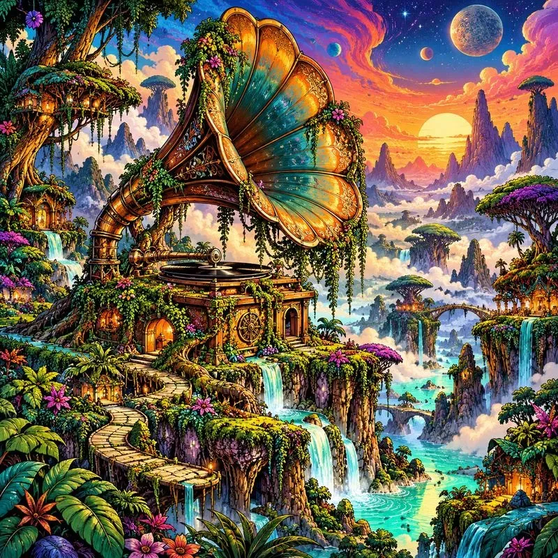 Psychedelic Surreal Dreamscape Art