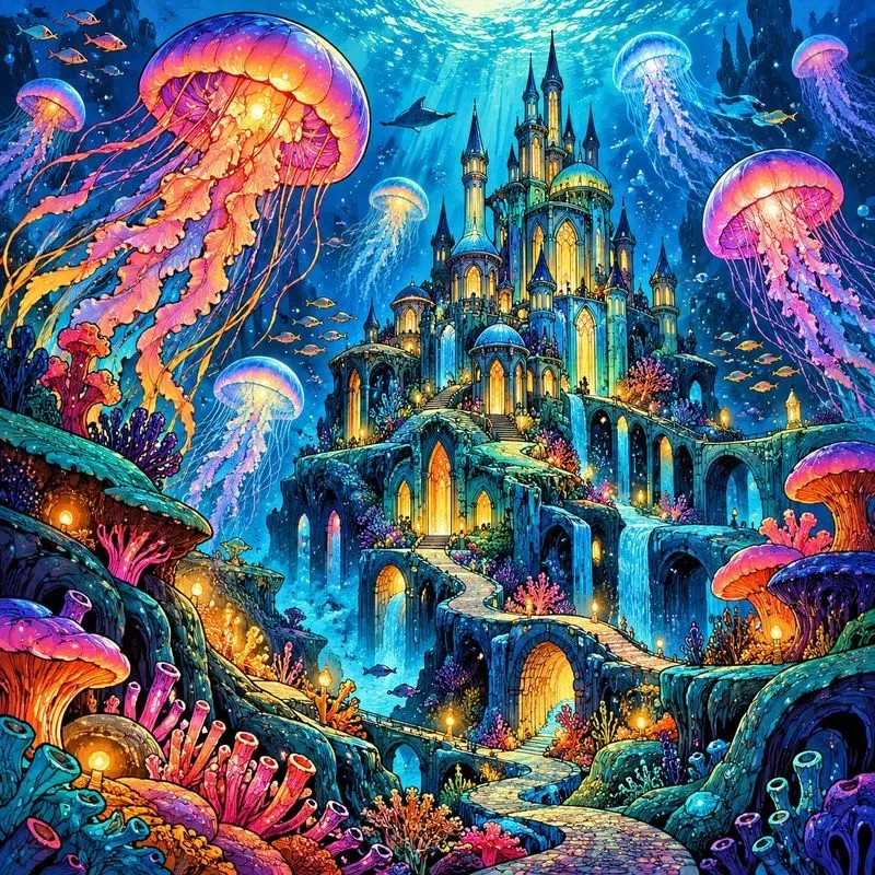 Psychedelic Surreal Dreamscape Art