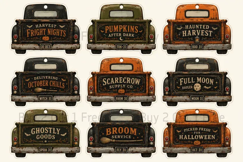 Vehicle Pickup Ephemera Tags