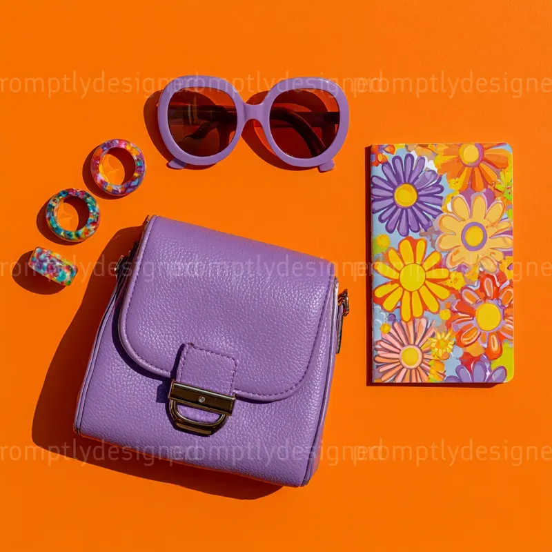 Fun Vibrant Flat Lays
