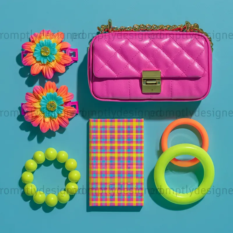 Fun Vibrant Flat Lays
