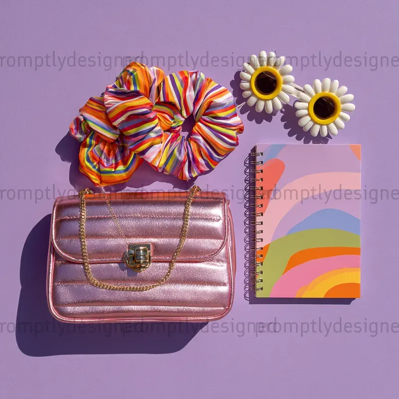 Fun Vibrant Flat Lays