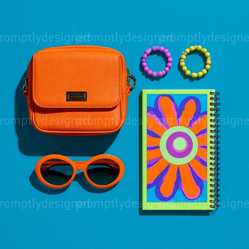 Fun Vibrant Flat Lays