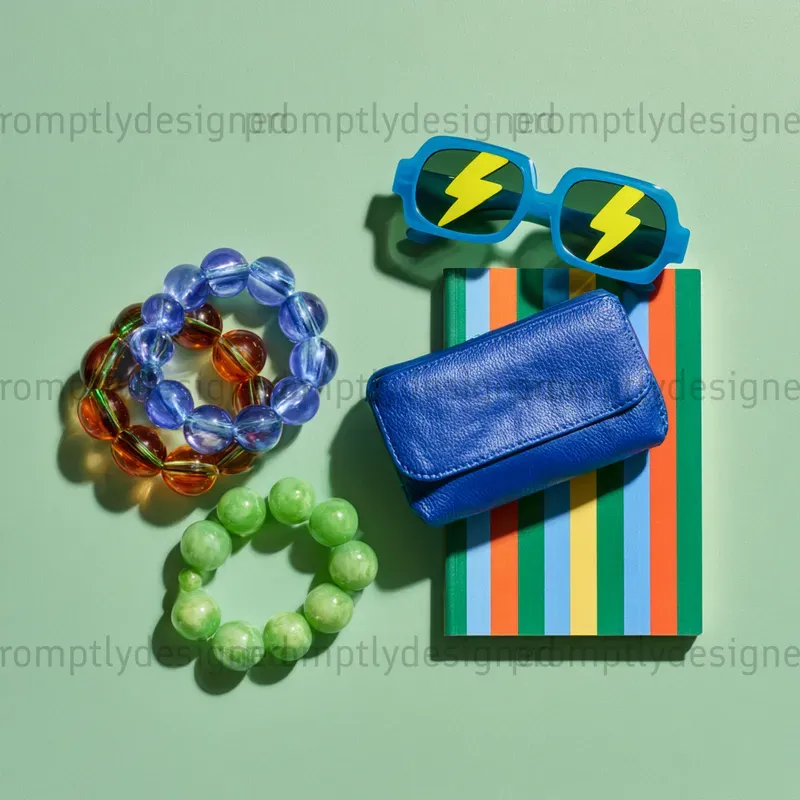Fun Vibrant Flat Lays