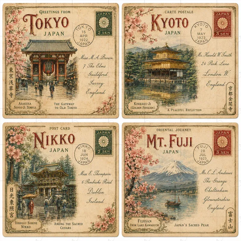 Vintage Postcards Engines