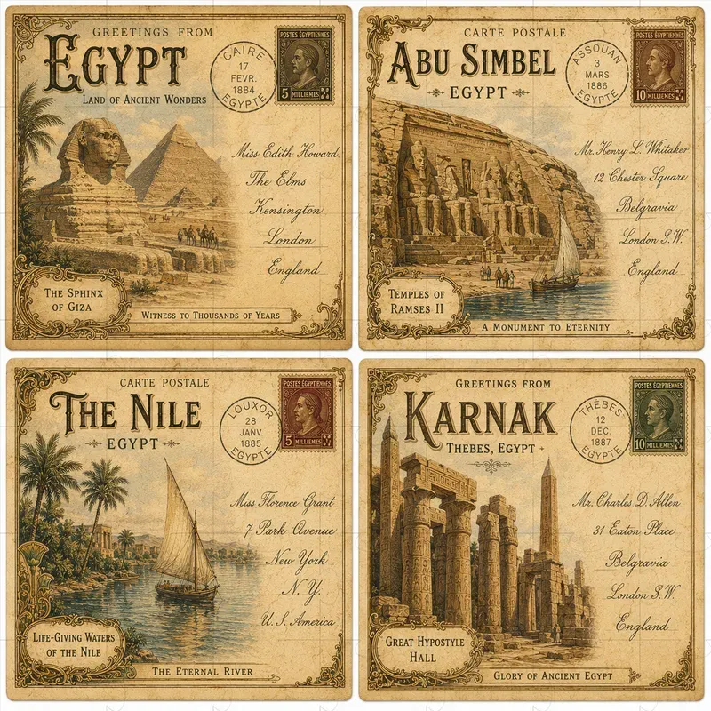 Vintage Postcards Engines