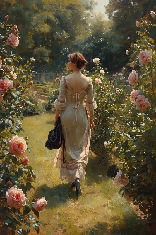 Victorian Summer In England Oil Paintings