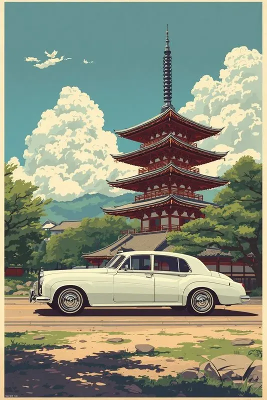 Ghibli Vintage Travel Posters