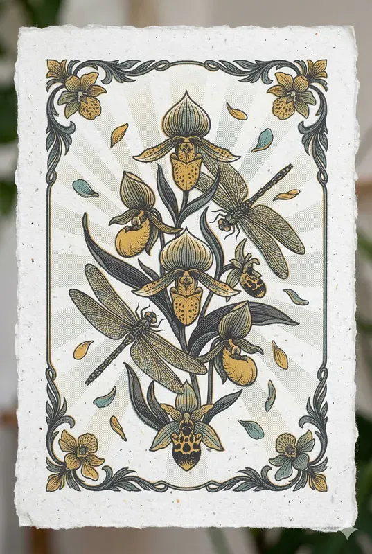 Ethereal Botanical Risograph Patterns