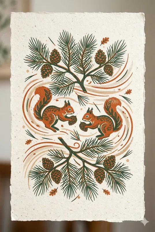 Ethereal Botanical Risograph Patterns