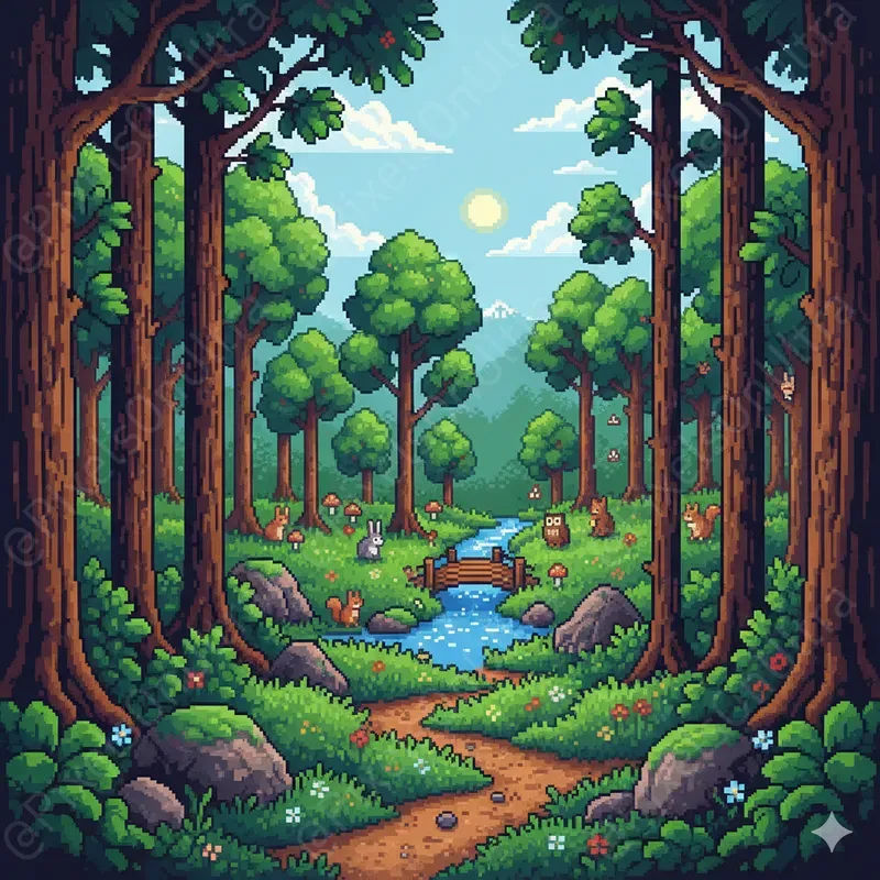8bit Endless Scroller Bgs
