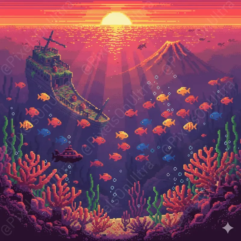 8bit Endless Scroller Bgs