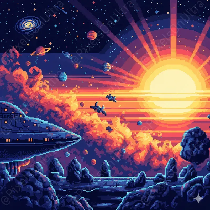 8bit Endless Scroller Bgs
