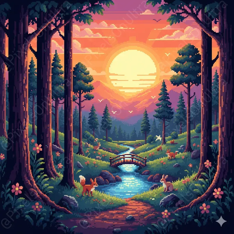 8bit Endless Scroller Bgs