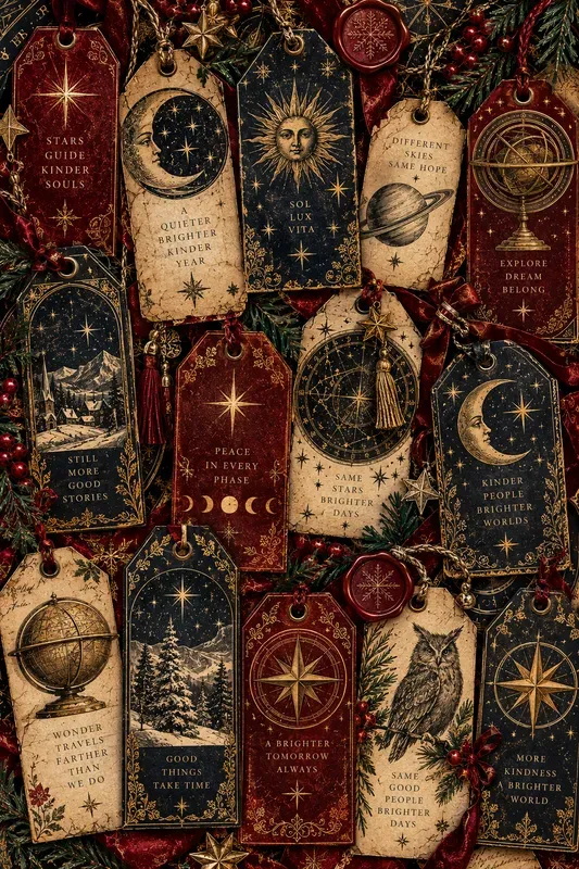 Dark Academia Christmas Journal Ephemera