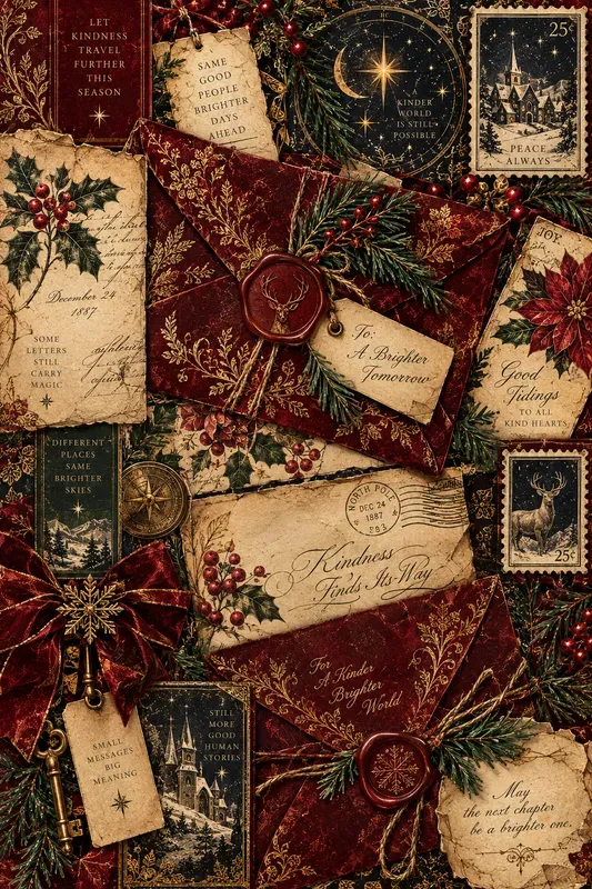 Dark Academia Christmas Journal Ephemera