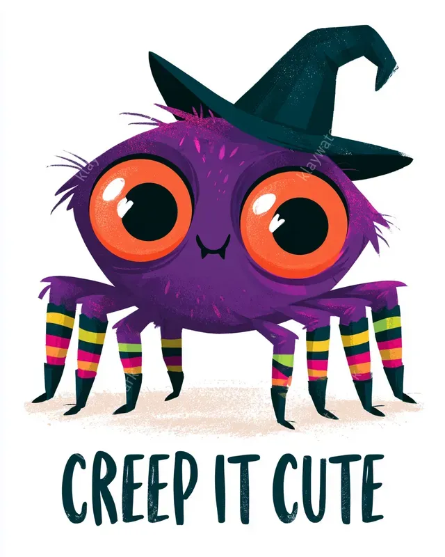 Whimsical Halloween Character Cliparts