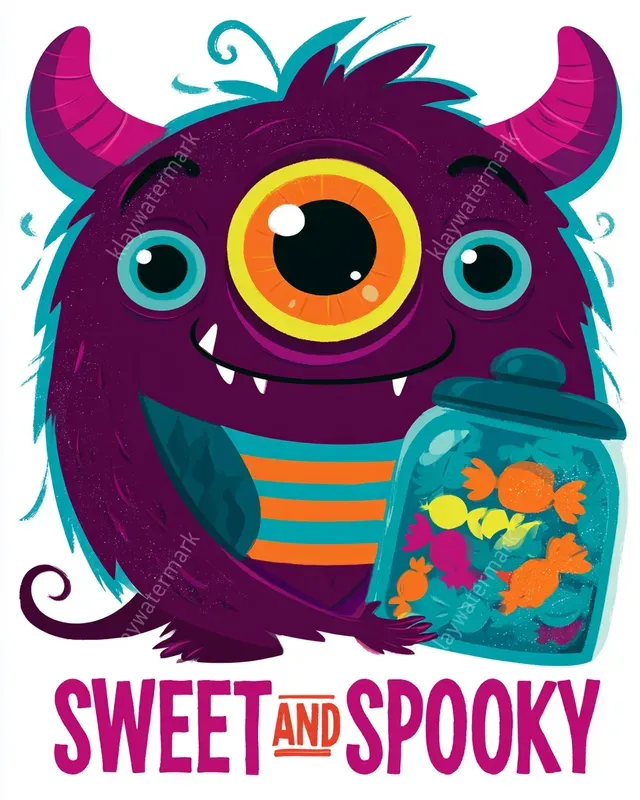Whimsical Halloween Character Cliparts