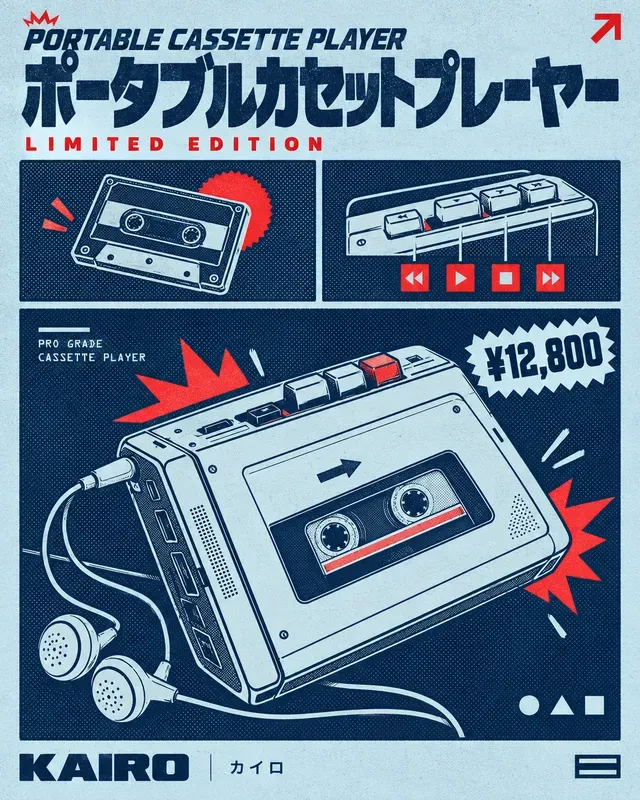 Retro Flat Brand Social Media Posts