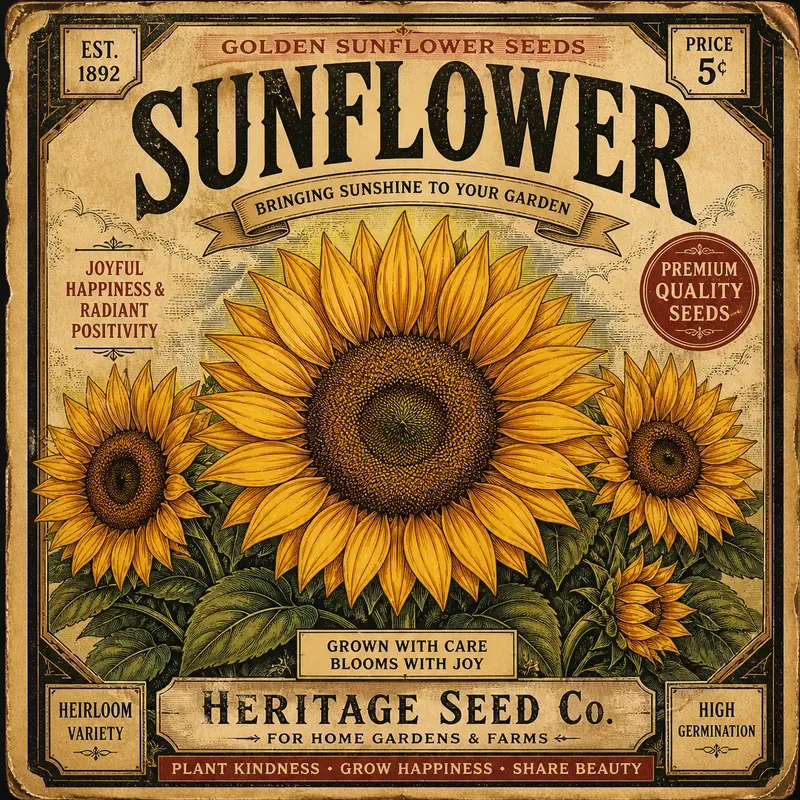 Vintage Seed Packet Poster Designs