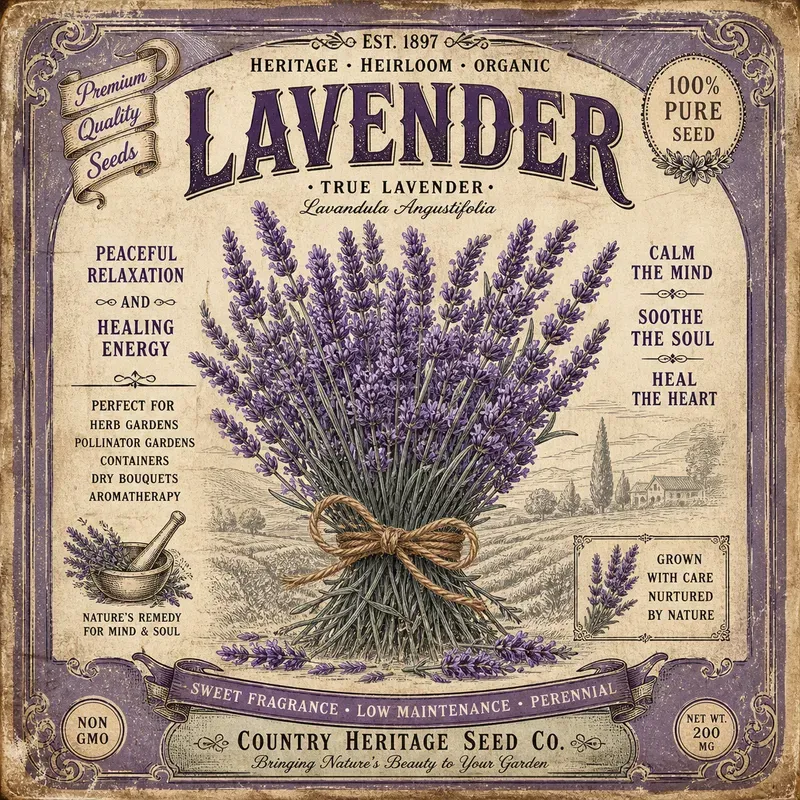 Vintage Seed Packet Poster Designs