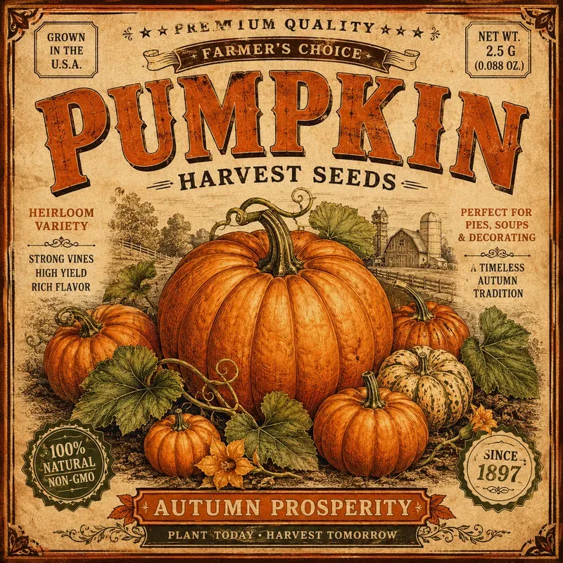 Vintage Seed Packet Poster Designs