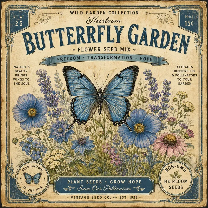 Vintage Seed Packet Poster Designs