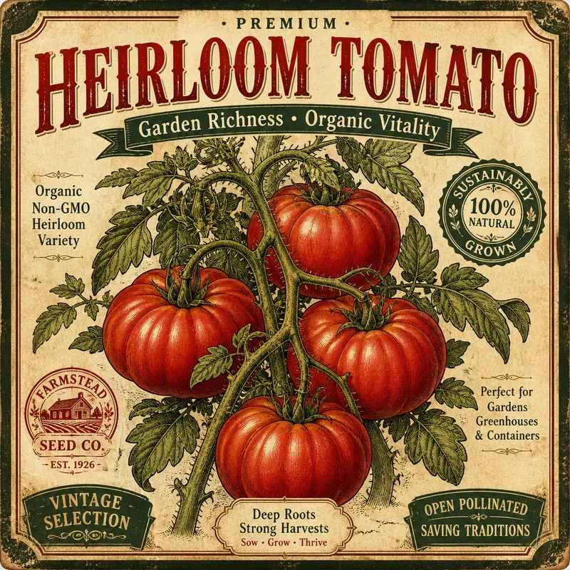 Vintage Seed Packet Poster Designs
