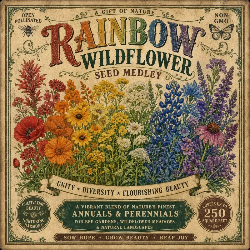 Vintage Seed Packet Poster Designs