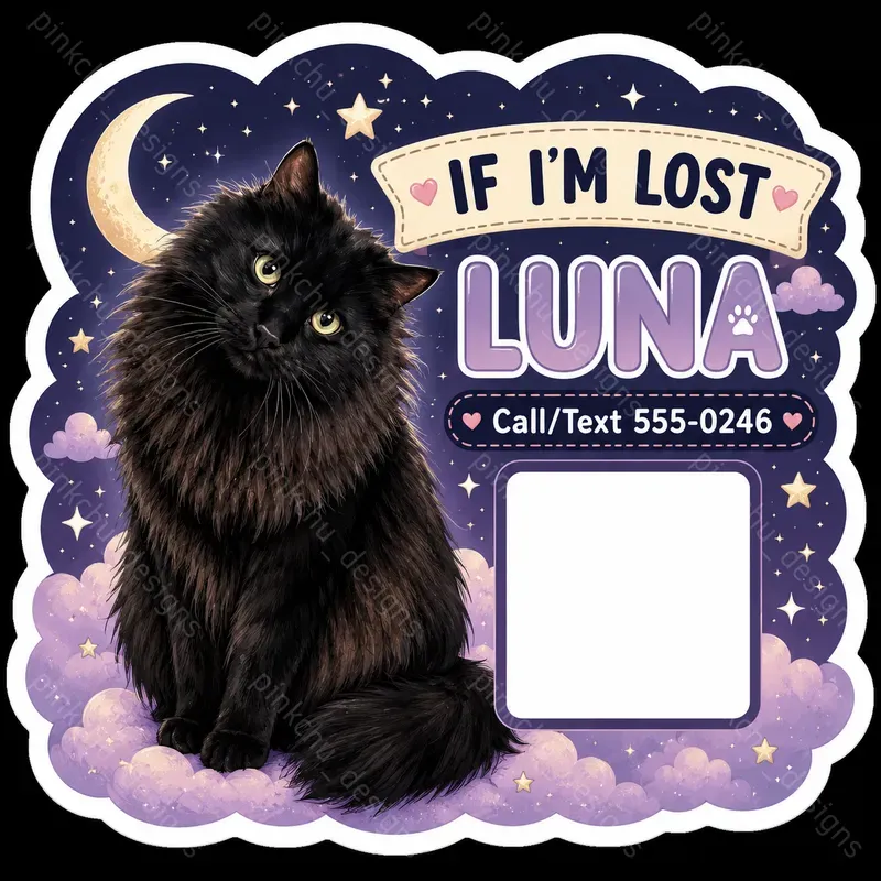 If Im Lost Pet Stickers