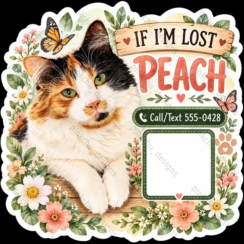If Im Lost Pet Stickers