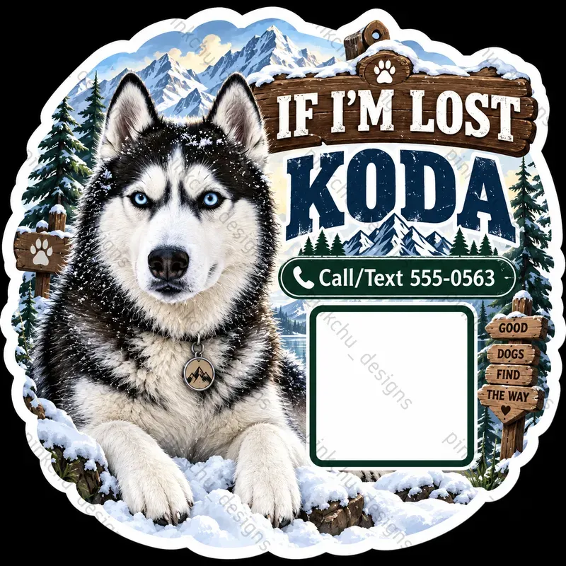 If Im Lost Pet Stickers