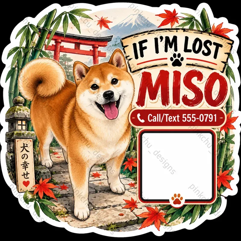 If Im Lost Pet Stickers