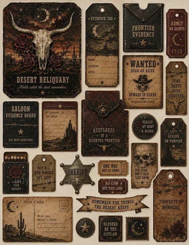 Junk Journal Ephemera Collage Sheets