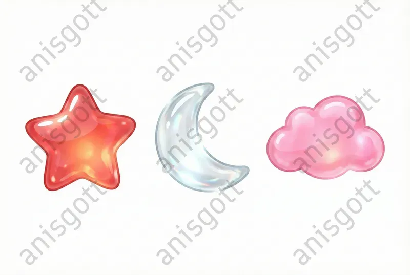 Sweet Valentine Gummy Candy Clipart Sets