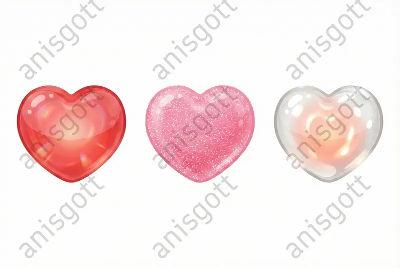 Sweet Valentine Gummy Candy Clipart Sets
