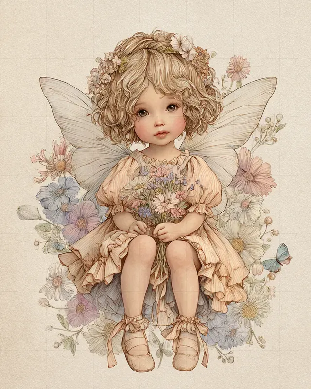 Nursery Colored Pencil Character Sheets