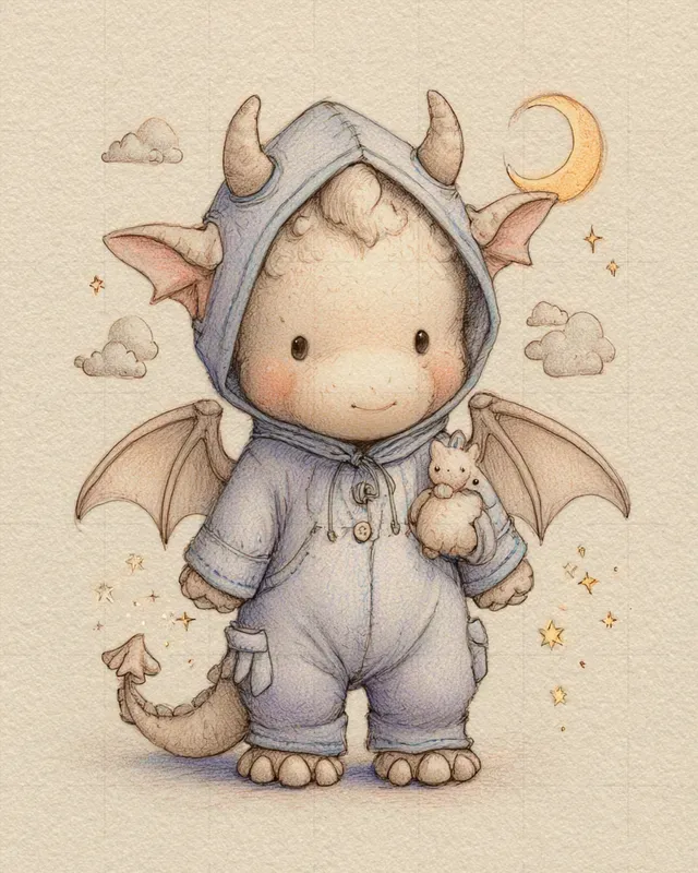 Nursery Colored Pencil Character Sheets