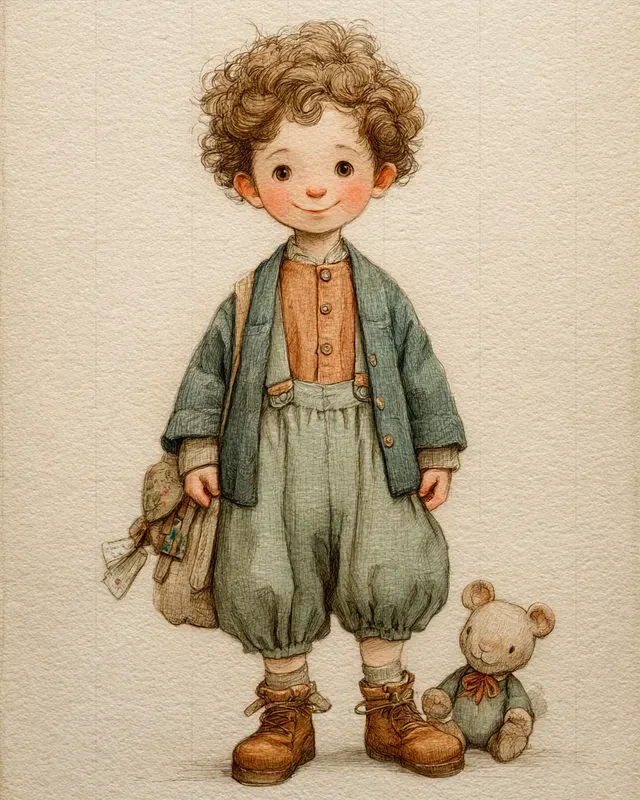 Nursery Colored Pencil Character Sheets