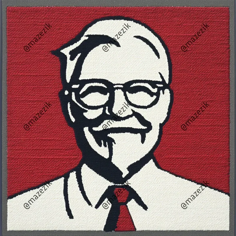 Retro Patches Embroidery Brand Portraits