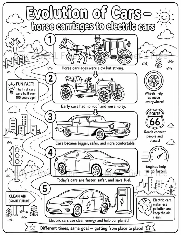 Coloring Book Evolution Learning