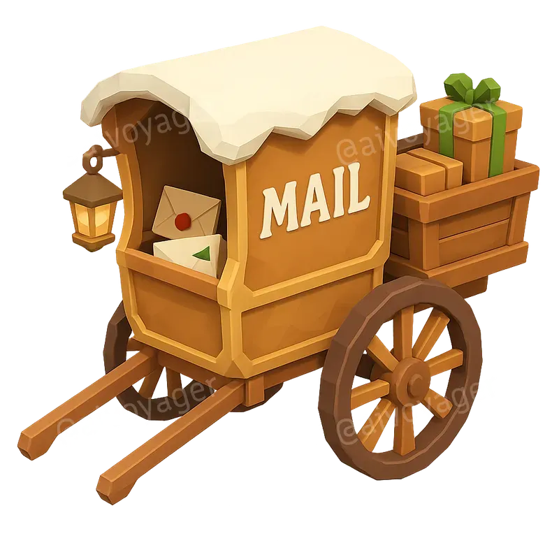 Lowpoly Cookie Delivery Carts