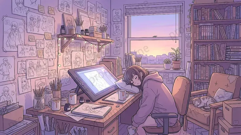 Cozy Lofi Anime Backgrounds