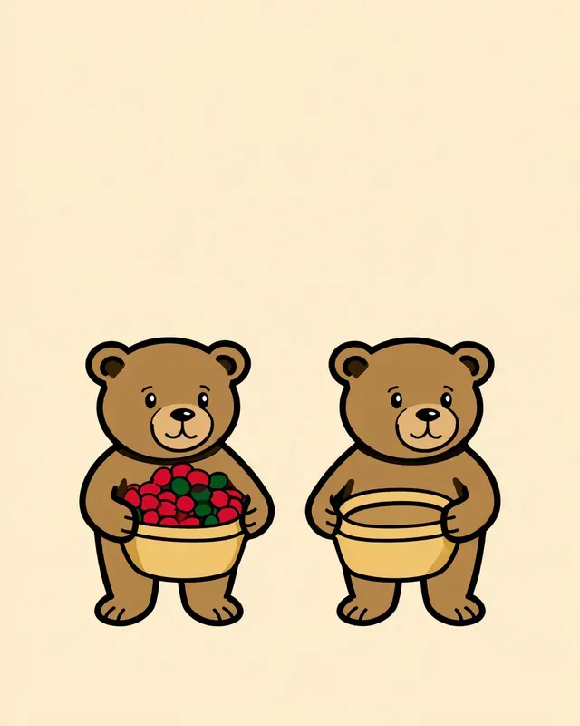 Bold Cartoon Opposites Cards