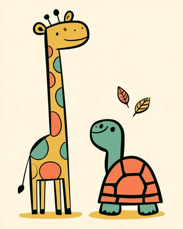 Bold Cartoon Opposites Cards