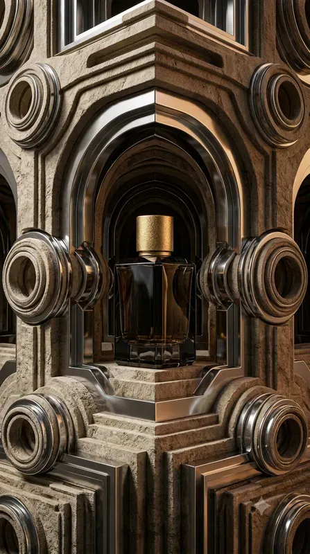 Sandstone Layer Mirror Chrome Stages
