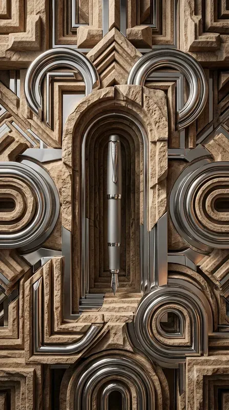 Sandstone Layer Mirror Chrome Stages