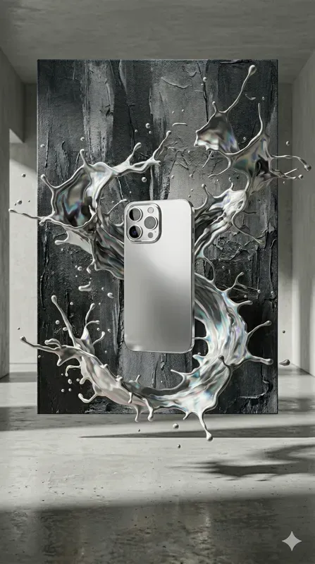 Floating Canvas Splatter Art