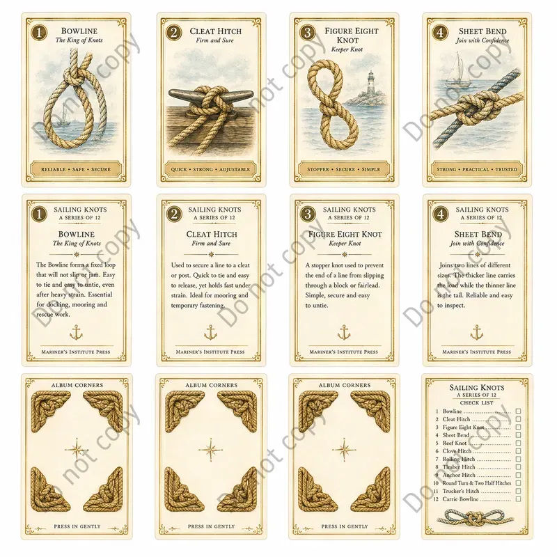 Cigarette Card Collector Sheets