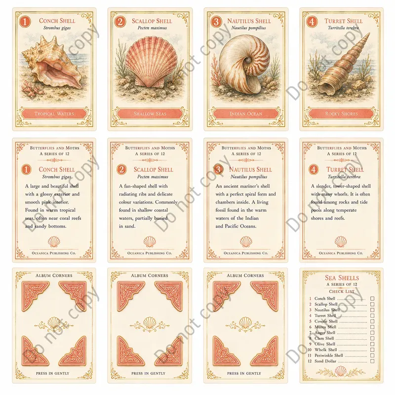 Cigarette Card Collector Sheets